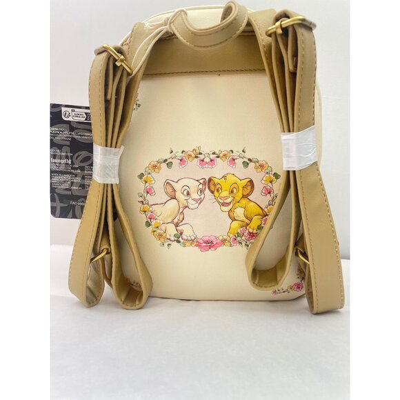 Loungefly Disney The Lion King Young Simba & Nala Heart Mini Backpack - Picture 4 of 15